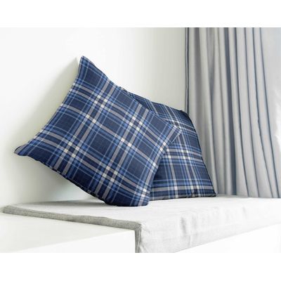 Capas de Almofada Decorativas de Luxo com Estampa Azul - Vargottam 40,64 Cm × 40,64 Cm – Quadrado / Azul