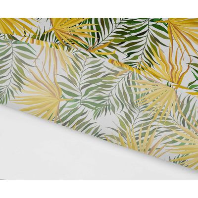 Toalha de Mesa Impermeável para Uso Interno/Externo para Pátio  Capa de Mesa Primavera/Verão para Jardim/Churrasco/Piquenique - Vargottam 147,32 Cm × 304,8 Cm – Com Furo Para Guarda-Sol / Amarelo