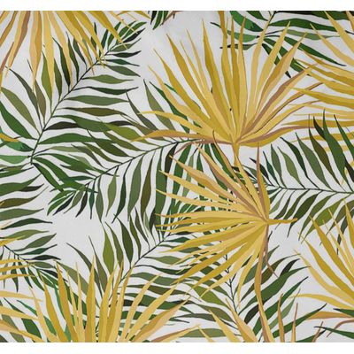 Toalha de Mesa Impermeável para Uso Interno/Externo para Pátio  Capa de Mesa Primavera/Verão para Jardim/Churrasco/Piquenique - Vargottam 147,32 Cm × 304,8 Cm – Com Furo Para Guarda-Sol / Amarelo