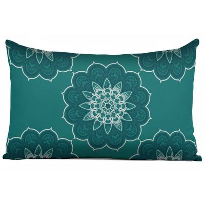 Capas de Almofada Decorativas Estampadas Tema Azul - Vargottam 30,48 Cm × 60,96 Cm – Retangular / Azul