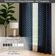 Cortinas de Algodão Extra Longas, 2 Painéis, Filtrantes, Bolso para Varão/Alça Traseira, Tetos Altos/Portas-Francesas, Floral - Vargottam 132,08 Cm (L) × 274,32 Cm (C) / Azul