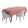 Toalha de Mesa Impermeável para Uso Interno/Externo para Pátio  Capa de Mesa Primavera/Verão para Jardim/Churrasco/Piquenique - Vargottam 147,32 Cm × 147,32 Cm – Quadrado / Vermelho