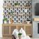Papel de Parede Étnico Paisley Folha Estilo Asiático Vinílico Autoadesivo, Fácil DIY Para Quarto e Sala, Cinza - S4Sassy 63,5 cm (L) × 609,6 cm (C) / Cinza - Vinil Liso