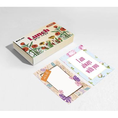 Bilhetes para Lancheira para Adultos/Adolescentes, Cartões de Motivação, Inspiração e Afirmação, 36 Unidades, Tema Floral - Inkdotpot 8,89 Cm × 6,35 Cm / Multicolorido