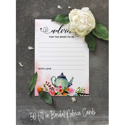 Coleção Floral para Despedida de Solteira e Chá de Noiva Cartas do Jogo Polish Or Porn Pacote com 50 Unidades - Inkdotpot 12,7 Cm × 17,78 Cm / Branco - Esmalte ou Filme