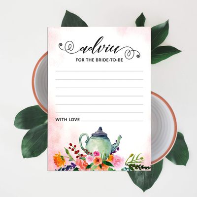Coleção Floral para Despedida de Solteira e Chá de Noiva Cartas do Jogo Polish Or Porn Pacote com 50 Unidades - Inkdotpot 12,7 Cm × 17,78 Cm / Branco - Esmalte ou Filme