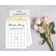 Cartões de Jogo Quadrados em Branco para Ideias de Presentes, 50 Un., Confete Dourado para Chá de Noiva/Despedida de Solteira - Inkdotpot 12,7 Cm × 17,78 Cm / Branco - Bingo da Noiva
