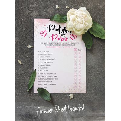 50 Cartões de Jogo Quadrados em Branco com Respingo em Aquarela para Chá de Noiva, Casamento e Despedida de Solteira - Inkdotpot 12,7 Cm × 17,78 Cm / Branco - Esmalte ou Filme