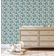 Papel de Parede Autoadesivo Removível Algas e Conchas Subaquáticas Verde — Mural Instantâneo para Banheiro, Lavanderia e Closet - S4Sassy 63,5 cm (L) × 609,6 cm (C) / Verde - Vinil Liso