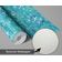 Papel de Parede Autoadesivo para Quarto Infantil/Bebê/Sala de Brincar, Estrelas do Mar e Peixes, Vinil Impermeável Azul, Removível - S4Sassy 63,5 cm (L) × 609,6 cm (C) / Azul - Vinil Texturizado