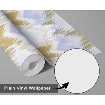 Papel de Parede com Estampa Ikat Rosa, Vinil Autoadesivo, Envelopamento Fácil DIY para Quarto Infantil e Sala de Brincar - S4Sassy 63,5 cm (L) × 152,4 cm (C) / Rosa - Vinil Texturizado