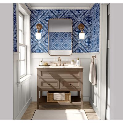 Papel de Parede Bandhani Azulejo - Estilo Asiático, Autoadesivo, Decorativo, Decoração DIY para Quarto, Sala e Ambientes - Azul - S4Sassy 63,5 cm (L) × 609,6 cm (C) / Azul - Vinil Liso
