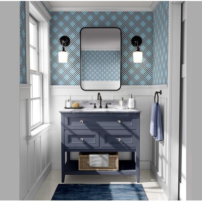 Papel de Parede Autoadesivo Geométrico Vinílico Impermeável Azul, Removível, para Inquilinos, para Quarto e Sala de Jantar - S4sassy 63,5 cm (L) × 609,6 cm (C) / Azul - Vinil Texturizado
