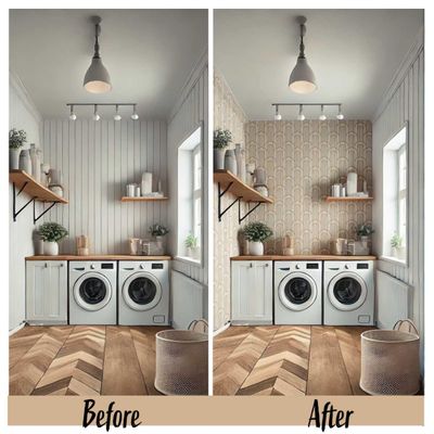 Papel de Parede Autoadesivo Arco Geométrico em Vinil Removível Marrom para Quarto, Banheiro, Lavanderia, Interior de Closet - S4Sassy 63,5 cm (L) × 914,4 cm (C) / Marrom - Vinil Texturizado