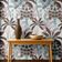 Revestimento de Parede Vinil Autoadesivo, Estampa Tropical de Bananeira Marrom Removível para Banheiro, Lavanderia e Closet - S4Sassy 63,5 cm (L) × 152,4 cm (C) / Marrom - Vinil Liso