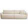 Sofá Cama Retrátil 3 Lugares Para Sala De Estar 230cm Malva F04 Linho Bege - Lyam Decor