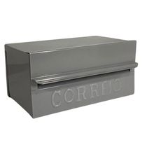 Caixa De Correios Brasileirinha Cinza Tamanho 15x20x10 Aço Cinza