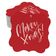 Etiquetas de Papel Metalizadas 'Merry X-Mas' para Lembrancinhas em Formato de Suporte para Pendurar - Inkdotpot 50 Etiquetas Metalizadas / Vermelho - Ouro Rosé