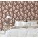 Papel de Parede Autoadesivo Mural Estampa de Folhas Marrom, Papel Contact para Paredes, Entrada e Decoração de Escritório, Solução - S4sassy 63,5 cm (L) × 152,4 cm (C) / Marrom - Vinil Liso