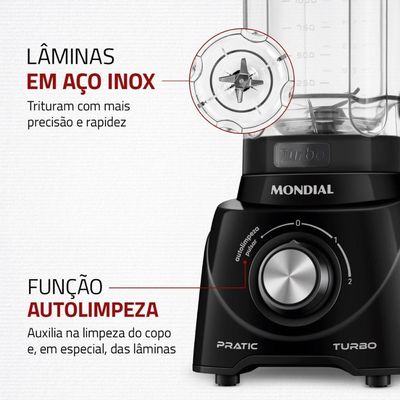 Liquidificador L-98-b Mondial Preto 220V