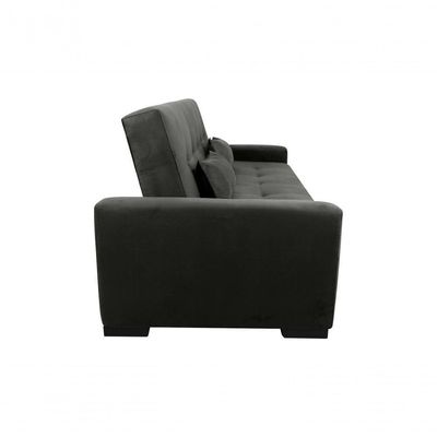 Sofá Cama Lavínia 3 Lugares Suede Cinza Matrix