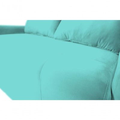 Sofá Cama Para Sala De Estar Amora New Veludo Matrix - Verd Verde Agua