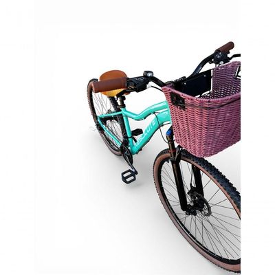 Bicicleta Aro 29 Feminina Absolute Hera Retrô Vintage 21v Shimano Confortável Cesta Selim 2 Molas - Verde Tam 15