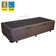 Cama Box Baú Solteiro Suede Mega Cama Marrom 88x188x45cm
