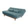 Sofá Cama Dubai Suede Espuma Especial D33 Cor:azul Turquesa 362