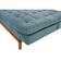 Sofá Cama Dubai Suede Espuma Especial D33 Cor:azul Turquesa 362