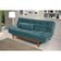 Sofá Cama Dubai Suede Espuma Especial D33 Cor:azul Turquesa 362