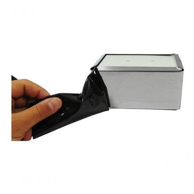 Kit 14 Porta Guardanapo Deitado para Papel em Aço Inox 430 com Película Protetora Inox Premium