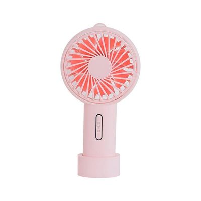 Ventilador Portátil Para Mesa Recarregável Com Base Azul