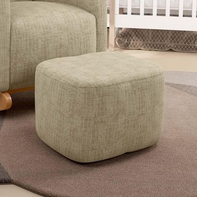 Puff Decorativo Orgânico Para Sala Quarto Saori W01 Linho Bege - Lyam Decor