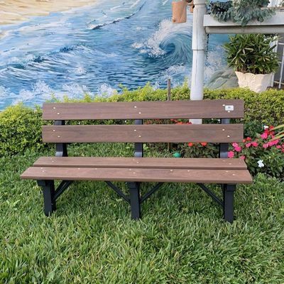 Banco Para Jardim Em Madeira Plástica Inbrasil 1,50mt