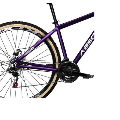 Bicicleta Aro 29 Absolute Nero 5 Alumínio Câmbios Shimano 24v Garfo Com Trava Mountain Bike Roxo 19