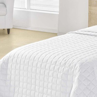 Cobre Leito Top Line Solteiro Hipercal 180 Fios 2 Peças 100% Poliéster - Branco