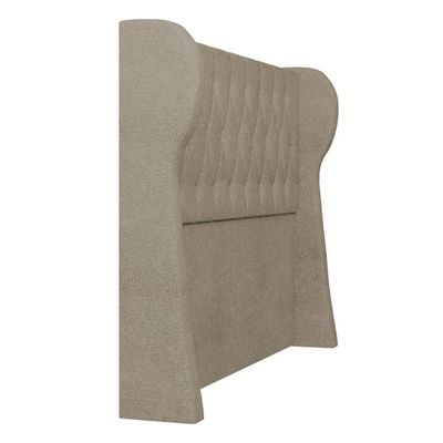 Cabeceira Casal Queen Cama Box 160cm Malva Z04 Boucle Capuccino - Mpozenato