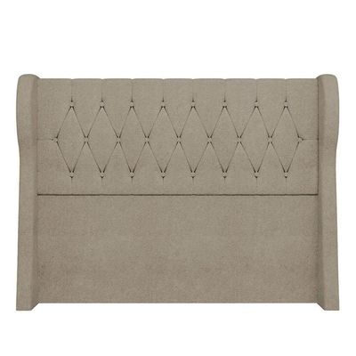 Cabeceira Casal Queen Cama Box 160cm Malva Z04 Boucle Capuccino - Mpozenato