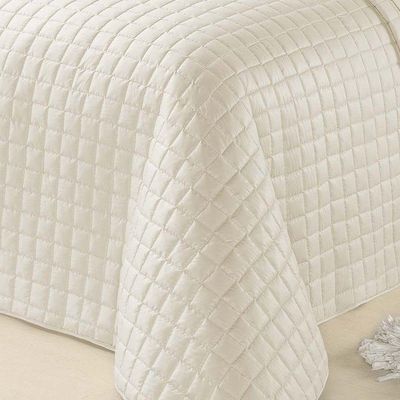 Kit Cobre Leito Top Line Casal Queen 3 Peças 100% Poliéster - Marfim
