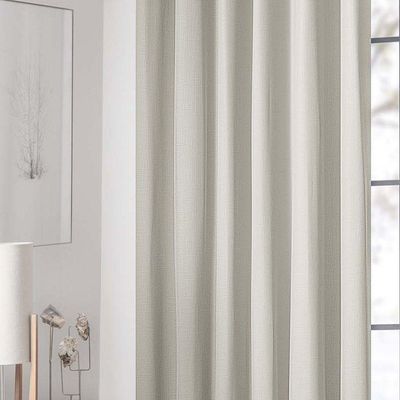 Cortina Delicatta Para Varão Simples 3,00m X 2,60m Com Forro 100% Poliéster - Marfim
