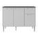 Balcão De Cozinha Gabinete Pia 105cm 3 Portas 1 Gaveta Siena Multimóveis Mp2190 Branco Branco