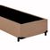Cama Box Solteiro Suede Mega Cama Bege 88x188x42cm