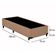 Cama Box Solteiro Suede Mega Cama Bege 88x188x42cm