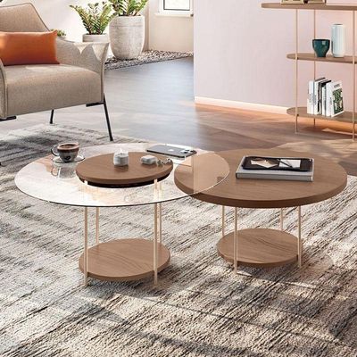 Home Suspenso Astor Castanho Off White Com Kit Mesa De Centro Sky Castanho - Hb Móveis