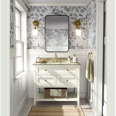 Vinil Autoadesivo Removível, Folhas em Aquarela Chic, Impermeável - Cinza, para Quartos, Salas, Espaços de Locação e Armários - S4Sassy 63,5 cm (L) × 304,8 cm (C) / Cinza - Vinil Texturizado