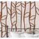 Papel de Parede Vinílico Autoadesivo Padrão Abstrato de Árvore Moderno Marrom, Decoração Fácil para Quarto, Armários e Sala - S4Sassy 63,5 cm (L) × 152,4 cm (C) / Marrom - Vinil Texturizado