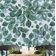 Papel de Parede Autoadesivo Folhas em Aquarela, Contact Vinil Impermeável Verde, Removível para Locatários, Quarto/Sala de Jantar - S4Sassy 63,5 cm (L) × 152,4 cm (C) / Verde - Vinil Liso