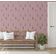 Papel de Parede Floresta Ornamental Rosa Autoadesivo, Decoração DIY Fácil para Quarto Estilo Fazenda, Sala, Armários, Ambientes - S4Sassy 63,5 cm (L) × 152,4 cm (C) / Rosa - Vinil Liso
