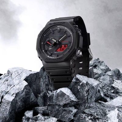 Relógio Casio G-shock Ga-b2100bbr-1adr Black And Bold Red